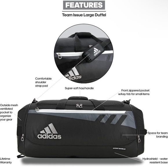 Adidas Hyedroshield Duffle Bag - Picture 3 of 4